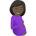 🤰🏿 pregnant woman: dark skin tone display on JoyPixels